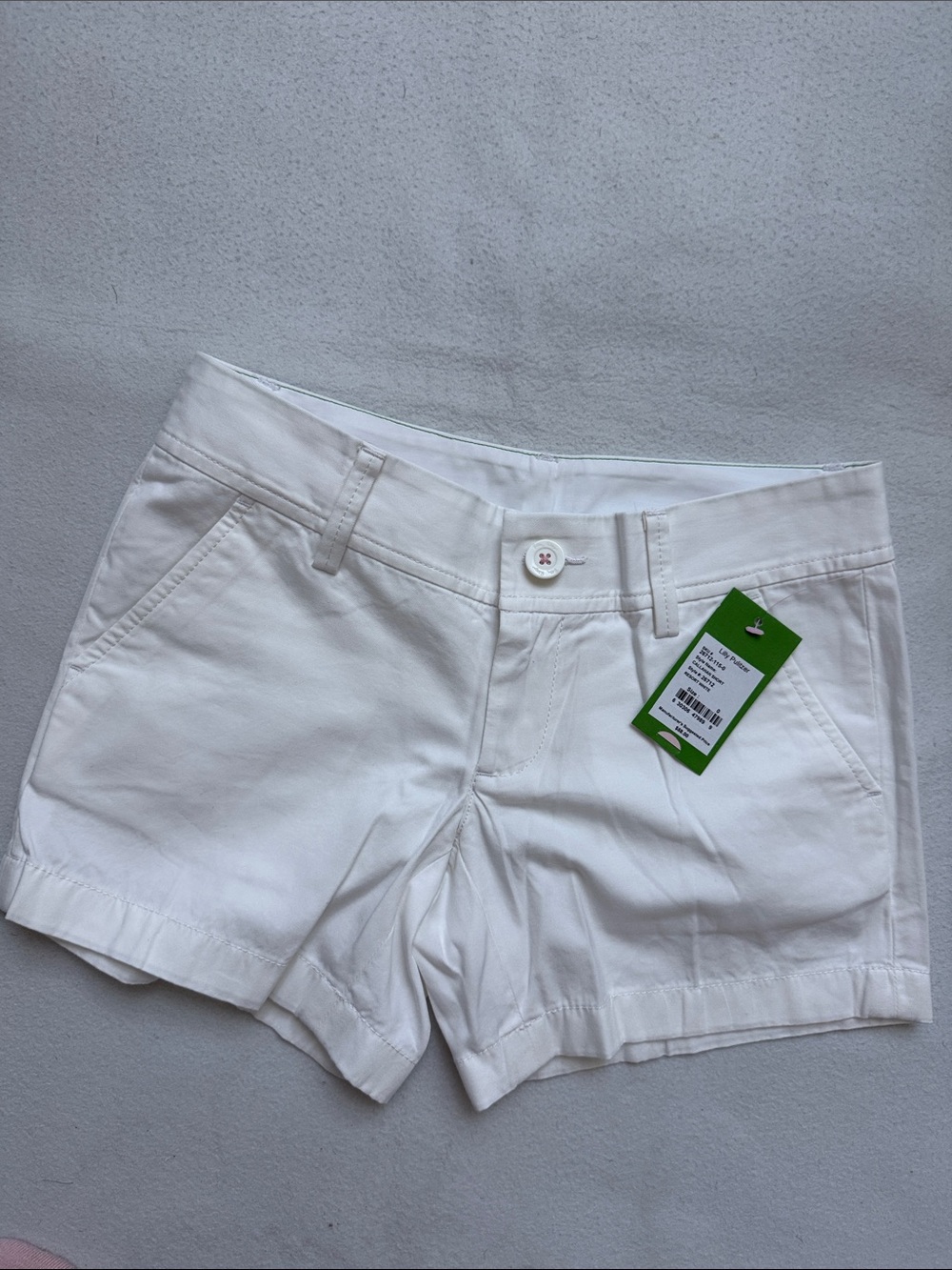 Lilly Pulitzer resort White Callahan Cotton Shorts size 0 nwt